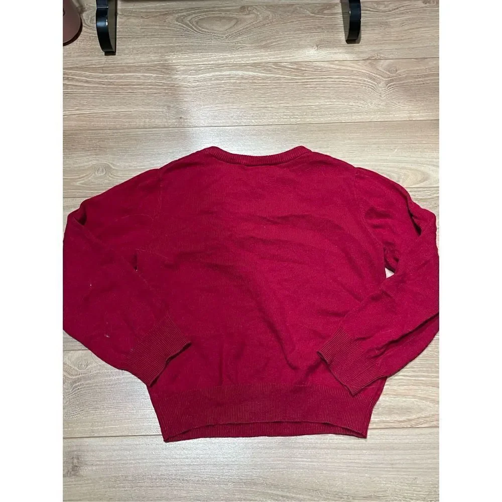 children’s place red argyle sweater size small‎